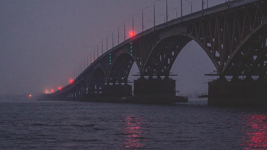 Bridge, River, Travel, Tourism, Volga, Saratov