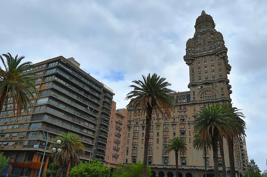 Montevideo, Urugwaj, plac, architektura, budynek, na dworze, pałac, niezależność, pomnik, turystyka, punkt orientacyjny