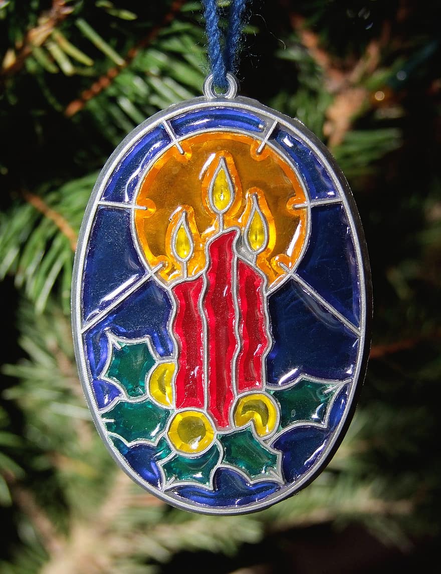 ornament, kaarsen, kaarslicht, de geboorte van jezus, christelijke feestdag, komst, decoratie