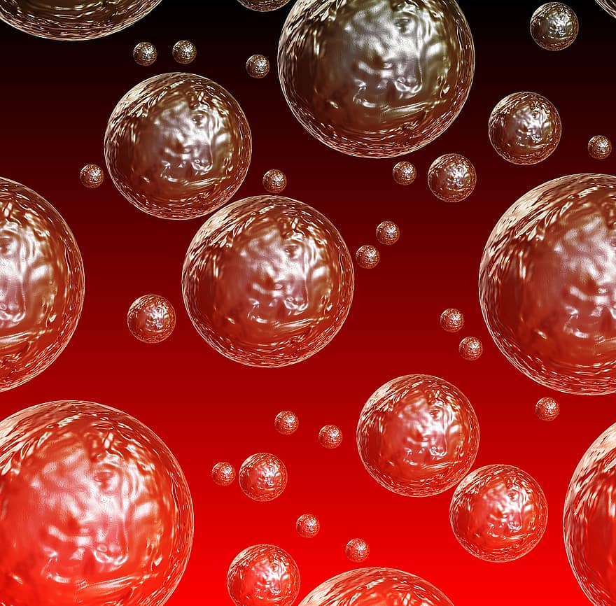 Background, Red, Blow, Balls, Deco, Modern, Bright, Texture, Wallpaper, Backgrounds, Abstract