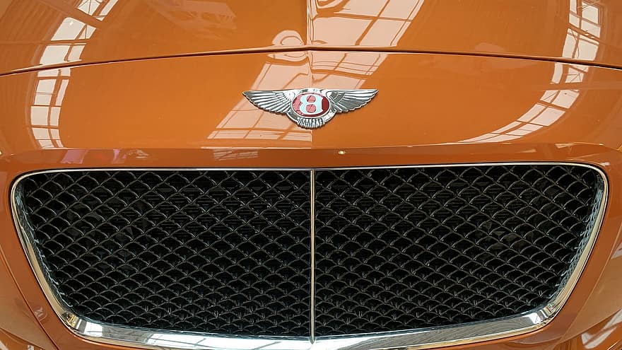 atrevimiento, Bentley, automóvil, vehículo, lujo, enfriador, reja, emblema, logo, Crosby, británico