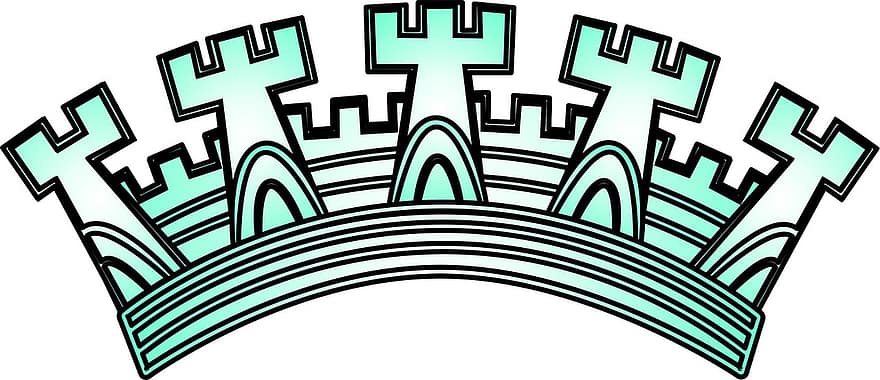 annapolis, Nástěnná koruna, heraldický, Brazílie, symbol