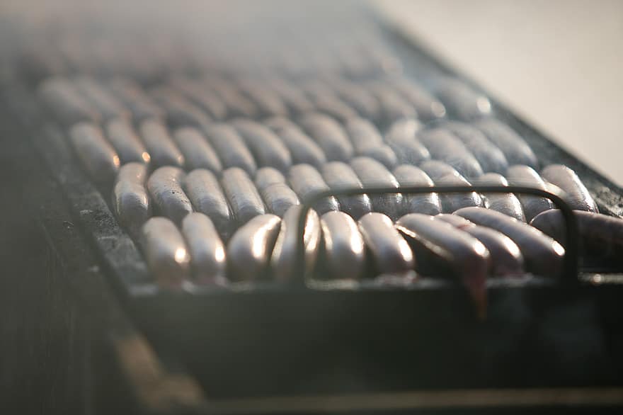 Bbq, Food, Cooking, Sausage, close-up, metal, equipment, steel, industry, heat, temperature