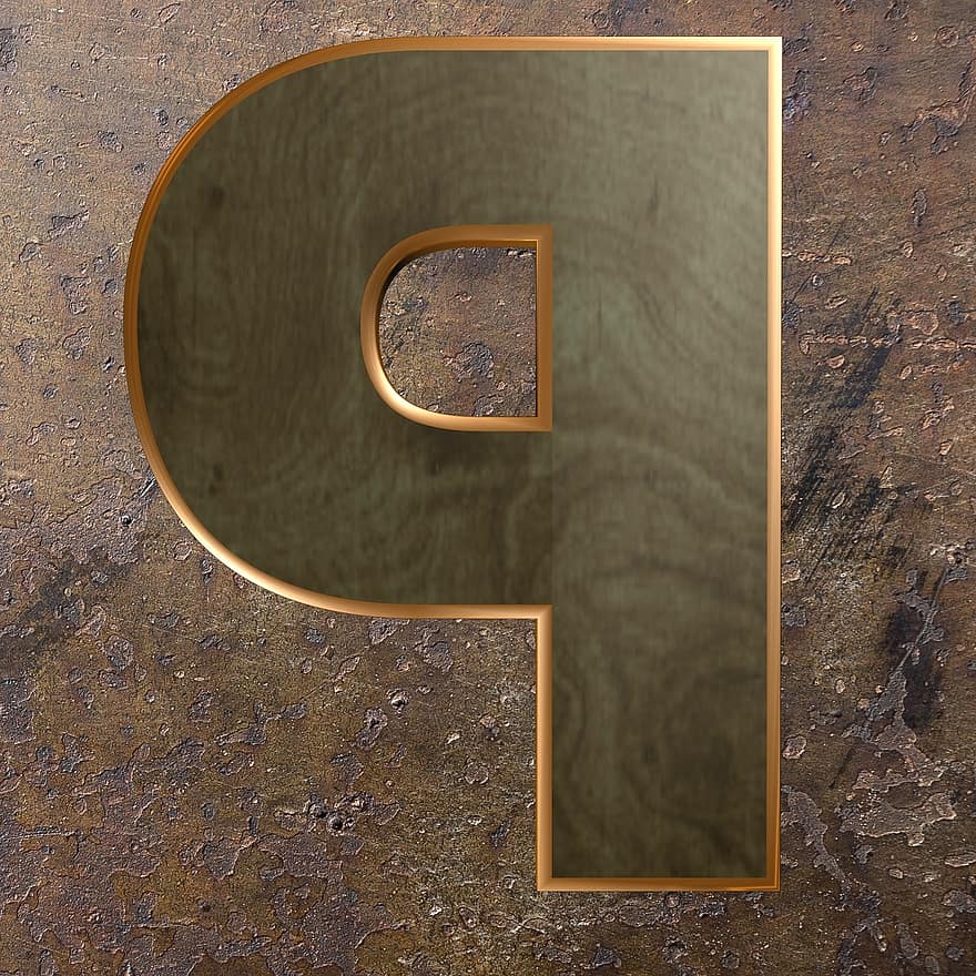 carta de madeira, madeira, metal, alfabeto, carta, de madeira, tipografia, rústico, oxidado, intemperizado