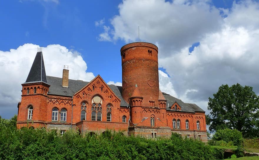 Gebäude, Schloss, historisch, die Architektur, Reise, Tourismus, Muggenburg, Turm, alt, Geschichte, Backstein