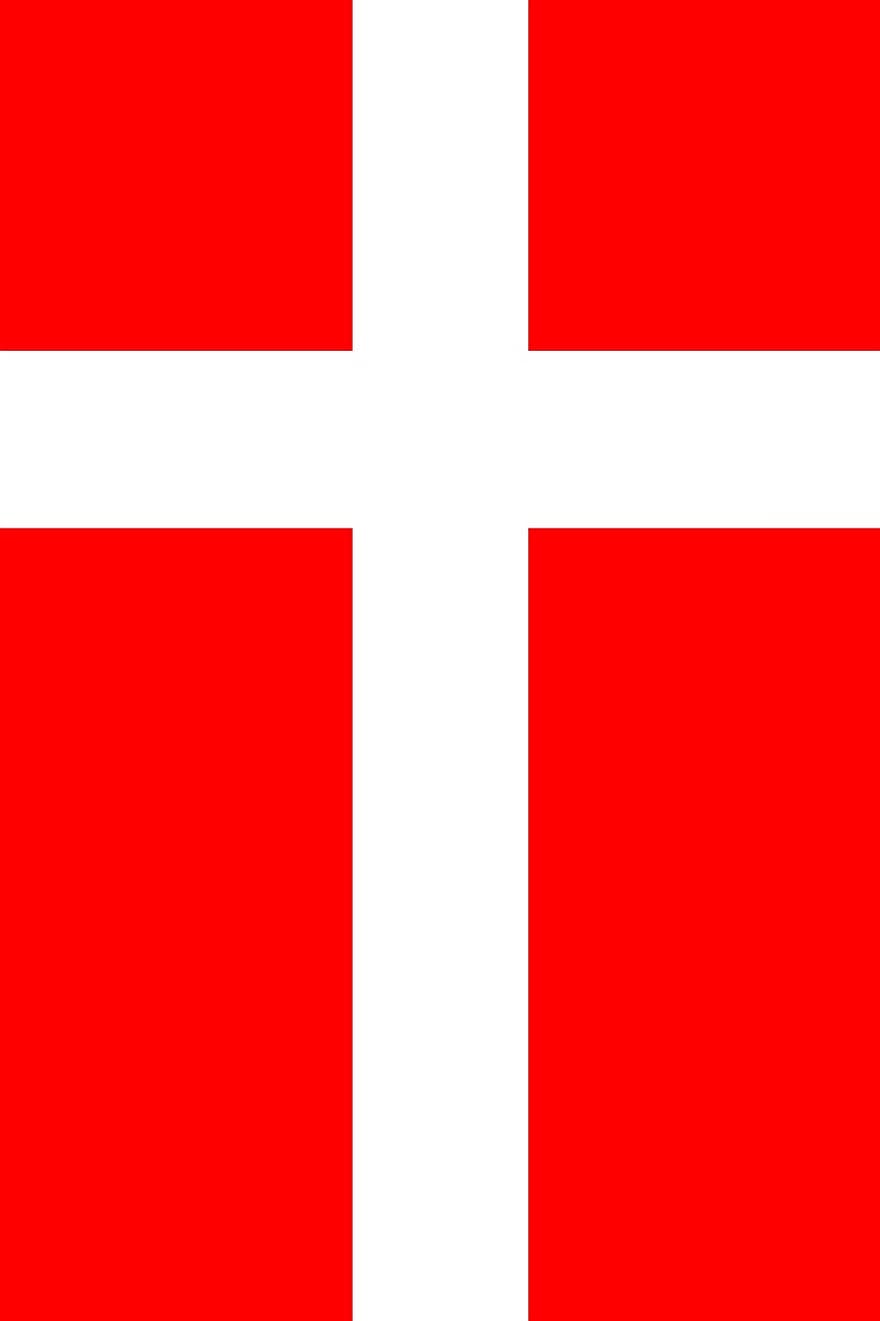 bandiera, Dannebrog, Danimarca, danese, bandiera danese, rosso, bianca, attraversare, Parte del mondo, paesi, nazione