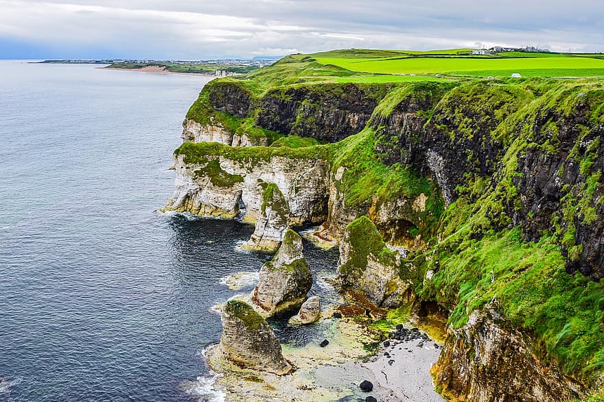 залив, Северна Ирландия, Ирландия, почивки, пътуване, пейзаж, крайбрежие, море, Северно крайбрежие, туризъм, панорамен