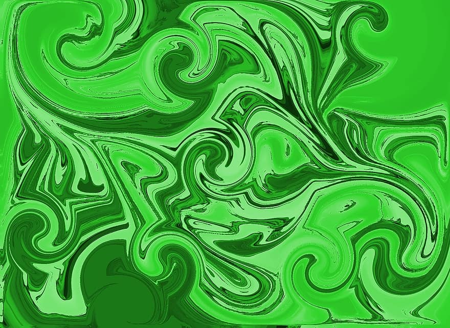 fractal, verde