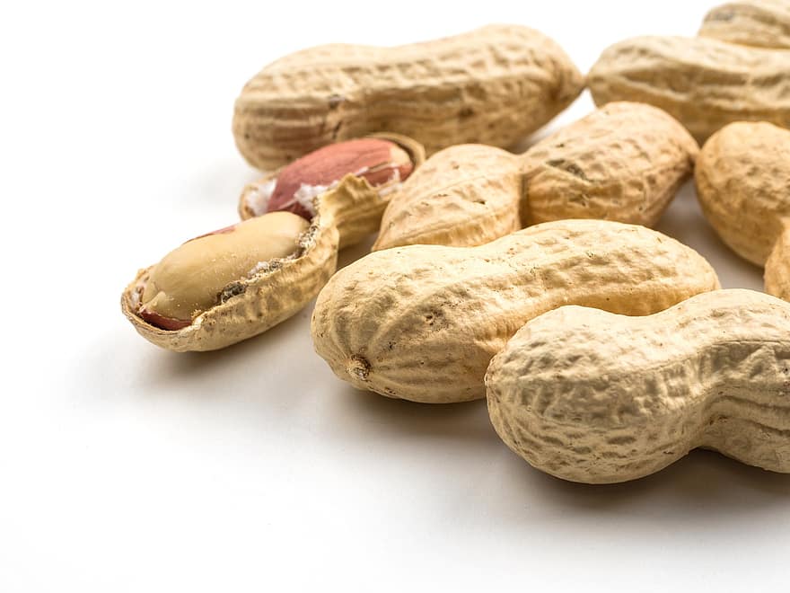 Peanuts, Nuts, Food, Nut Shell, Dry, Snack, Nutritious, Tasty, Closeup