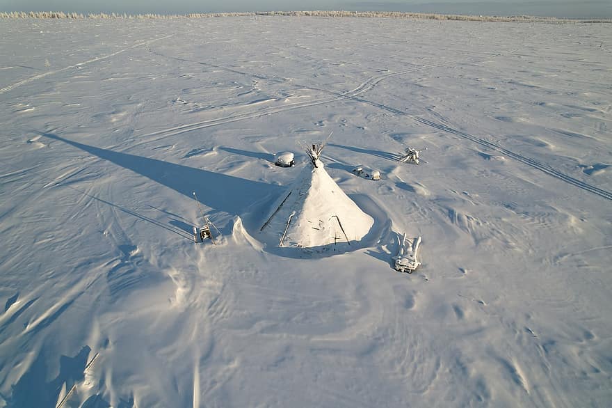 Salekhard, zăpadă, iarnă, regiunea polară, cerc arctic, Siberia, tundră, Yamal, Regiunea arctică