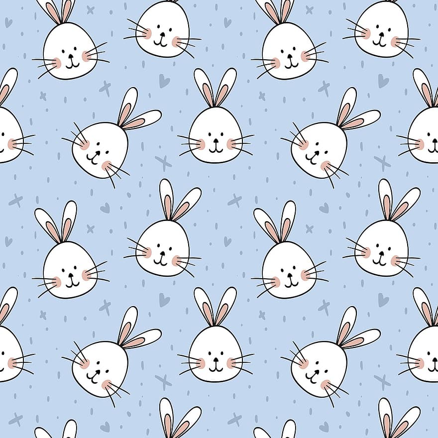Rabbits, Animal, Background, Easter, Wallpaper, Rabbit, Cute, Pets, Mammal, Big-eared, Eastercollection