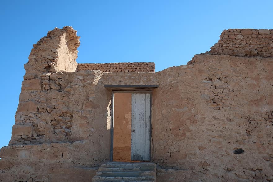 Ruins, Door, Ancient, Old Building, Architecture, Stone Built, Antique, Building, Chateau, Old, Arabic