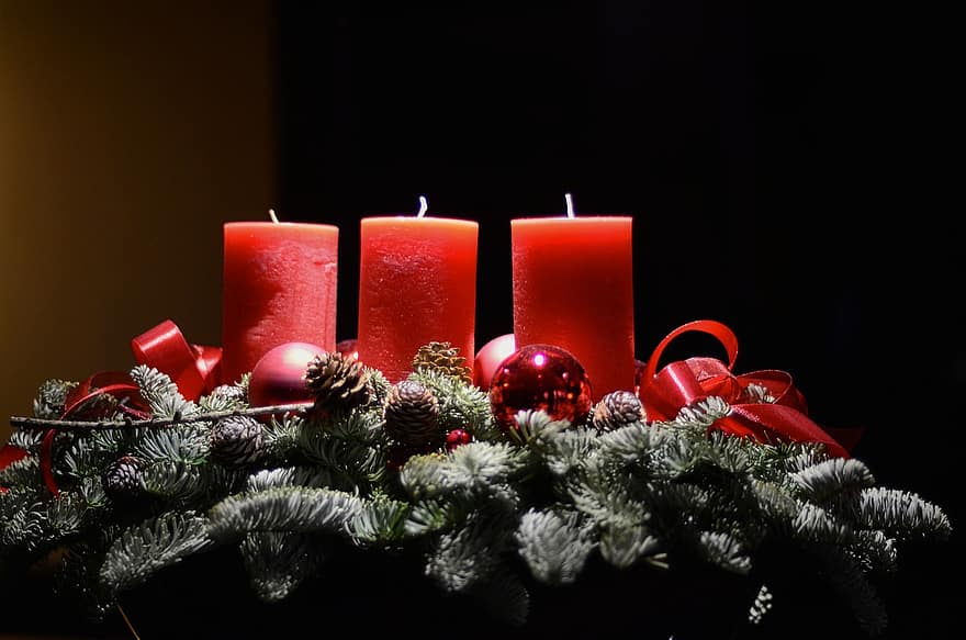 크리스마스, 양초, 출현, 출현하는 촛불, 크리스마스 양초, 촛대, 크리스마스 촛대, 크리스마스 장식들, 장식물, 크리스마스 장식품, 장식품