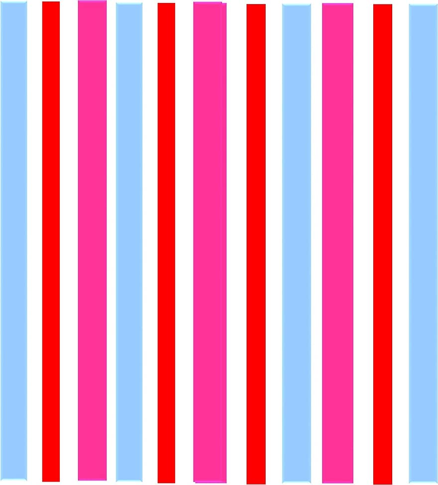 fons, teló de fons, geomètric, disseny, blau, vermell, rosa, blanc, banda, vertical, decoratiu