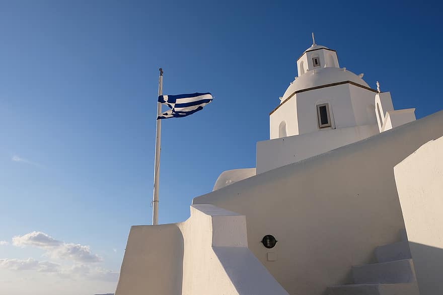 Orthodox, Church, Religion, Architecture, Cyclades, Santorin