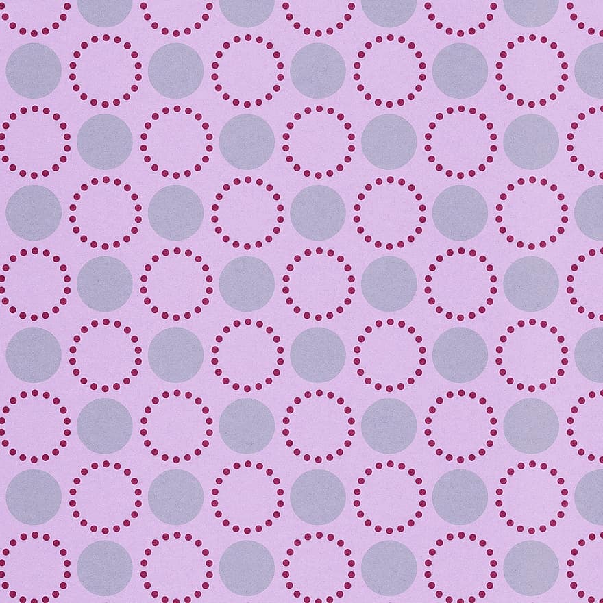 Circle, Circumference, Point, Pink, Grey, Background, Color, Abstract, Pattern, Element, Illustration