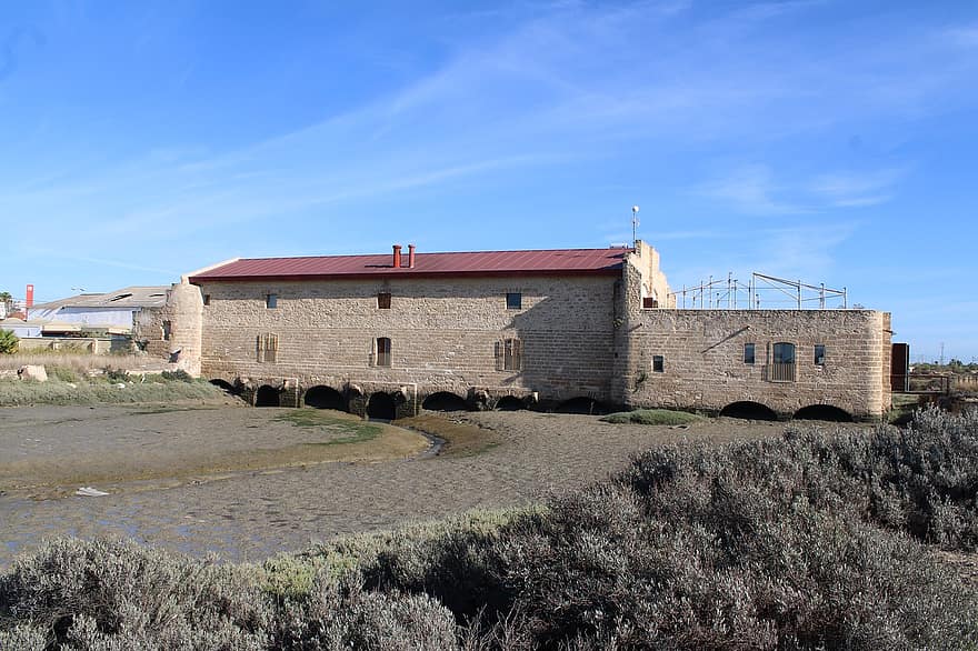 Mill, Drainage, Building, Architecture, Stone Built, Old, Canal, River, Cano, Cadiz