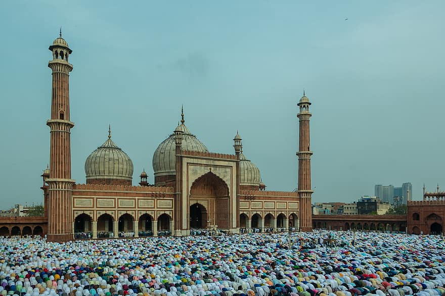Eid Al Adha, Eid al-Fitr, eid mubarak, heilig, Indien, islamisch, jama masjid, kareem, masjid, Moschee, Mubarak