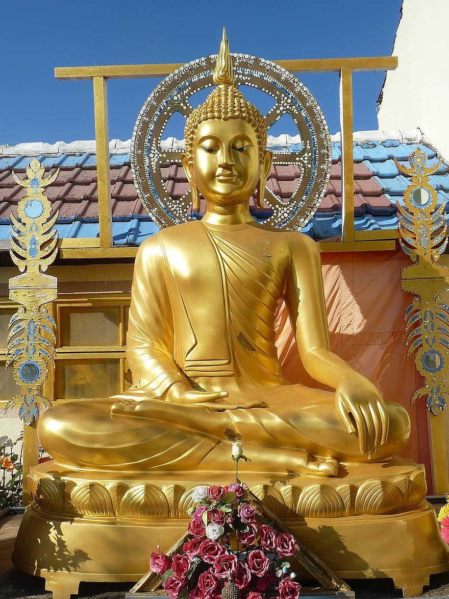 Budda, tempio, statua, religione