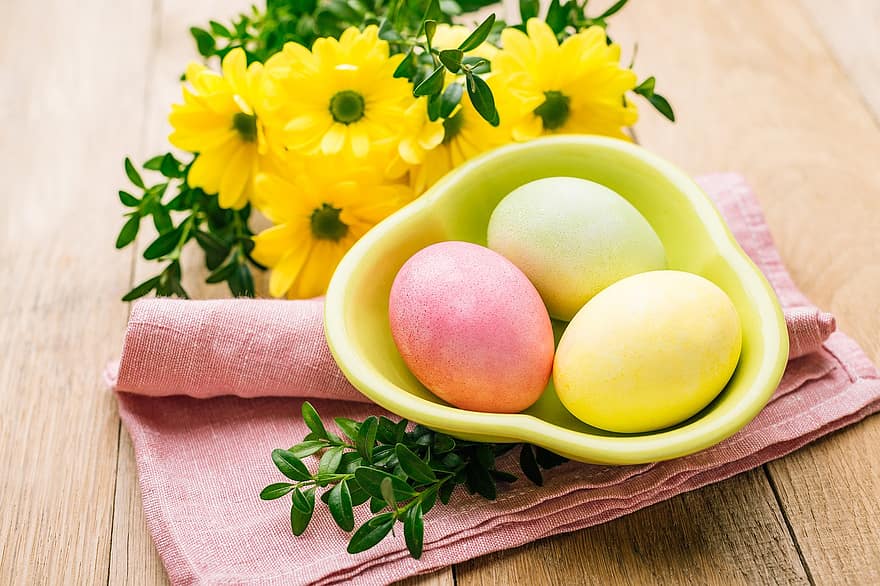 Easter, Spring, Happy Easter, Decoration, Art, Theme, Holiday, yellow, freshness, multi colored, close-up