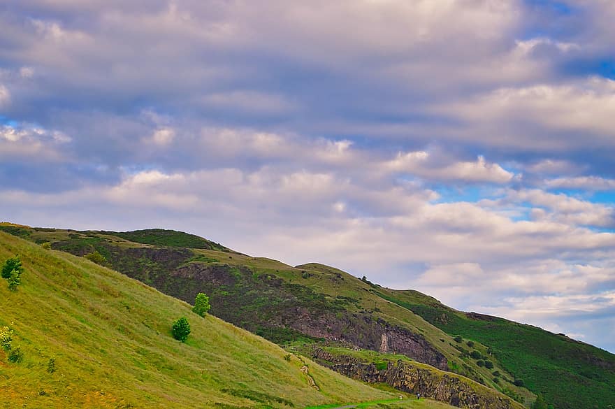 Hügel, Berge, Holyrood Park, Edinburgh, Schottland, Natur