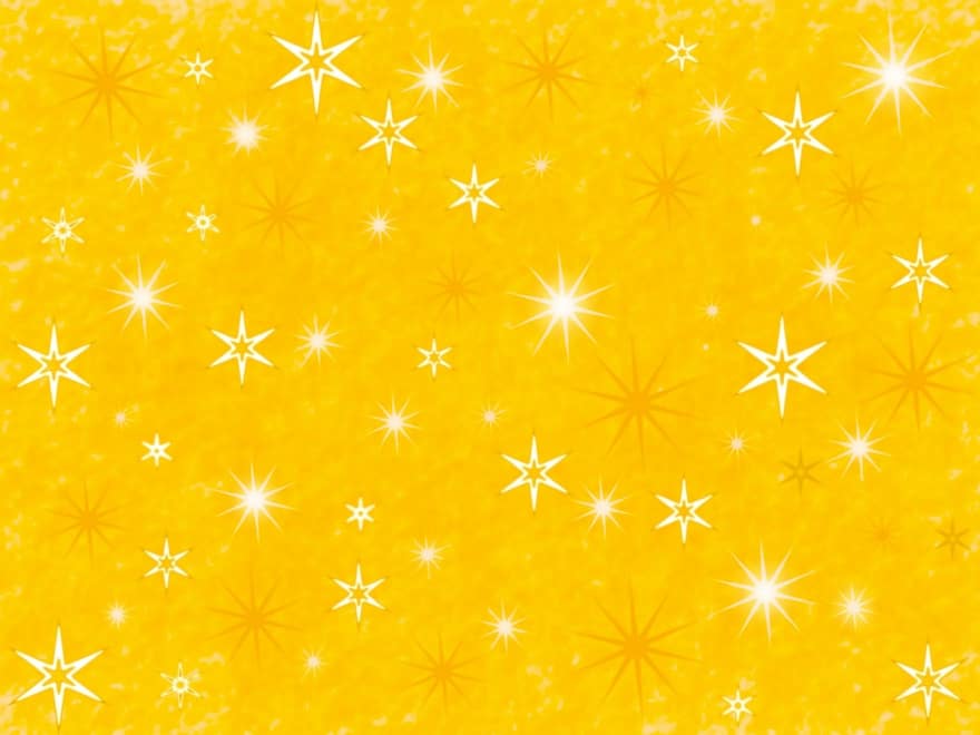 Latar Belakang, emas, bintang, abstrak, tekstur, liburan, hari Natal, musim, musim dingin, tahun baru, latar belakang kuning