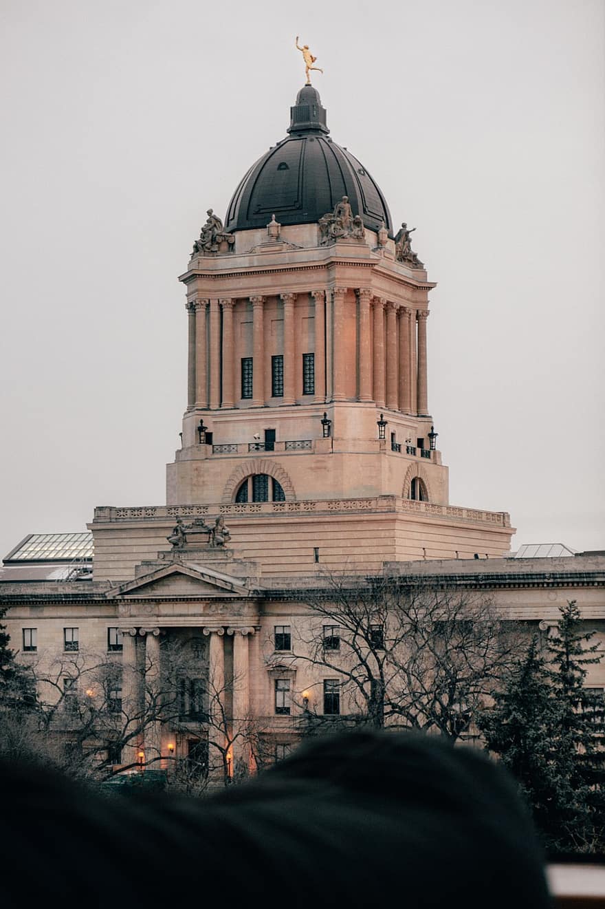 bygning, arkitektur, fasade, kuppel, tårn, regjeringsbygning, historisk, landemerke, Manitoba lovgivende bygning, Winnipeg