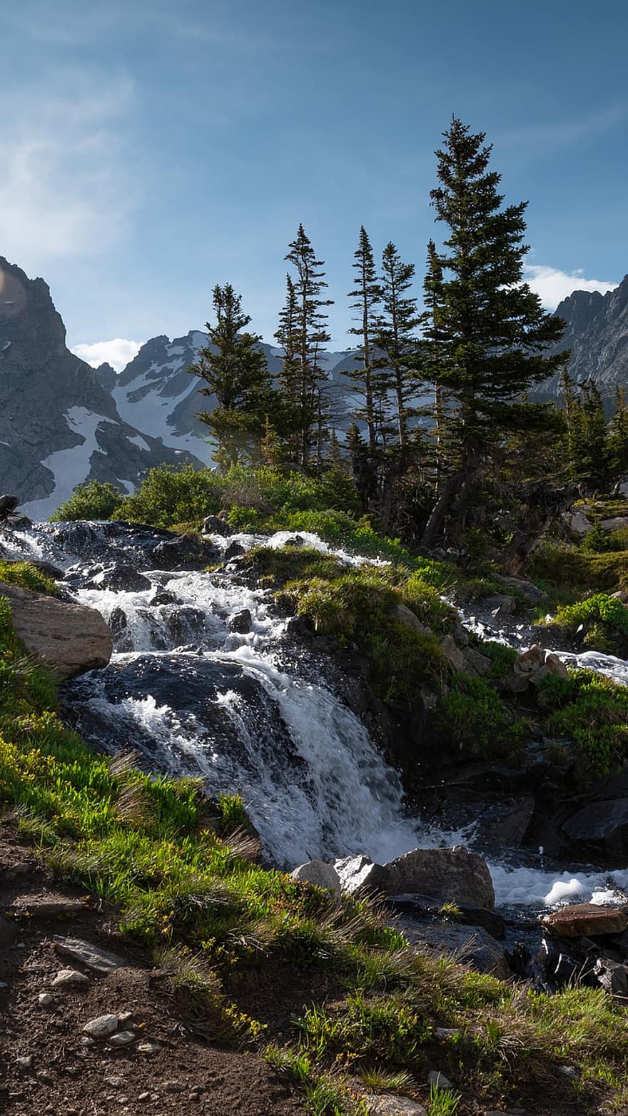 Waterfall, Mountains, Colorado, Landscape, Mountain, Nature, Water, Scenic, River, Stream, Outdoors