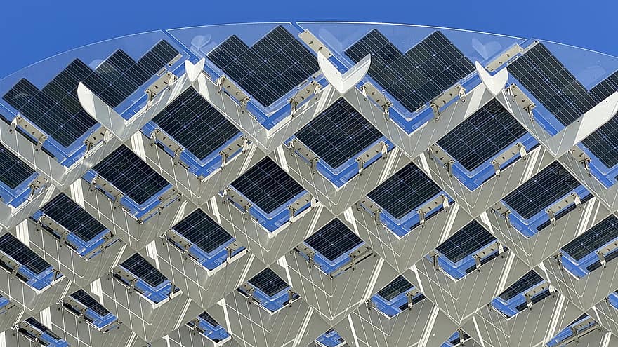 solcellepaneler, strukturer, arkitektur, infrastrukturer, solenergi, fornybar energi, miljøvern