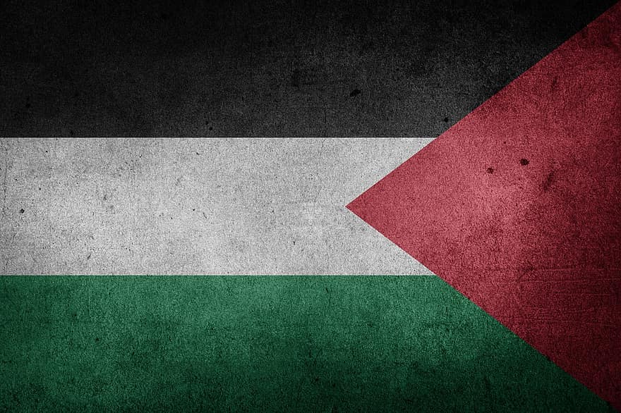 palestí, bandera, bandera nacional, Orient Mitjà, asia