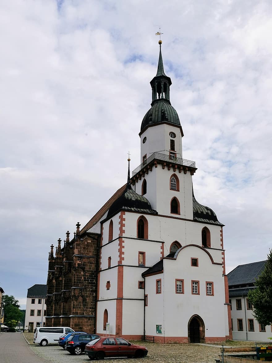 Kunigundens kyrka, kyrka, kapell, byggnad, arkitektur, Rochlitz, stad, religion, sachsen