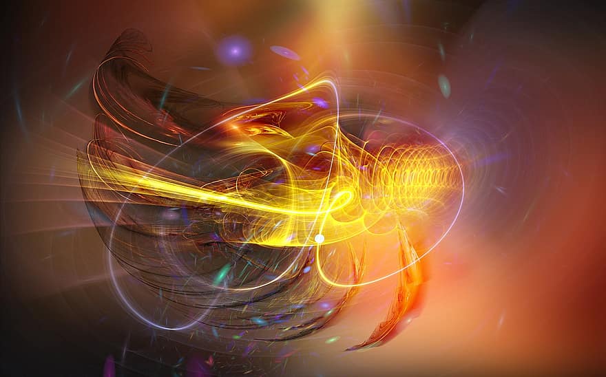 Fractal, Desktop, Screen, Background, Design, Color, Moves, Rays, Bright, Spiral, Abstract