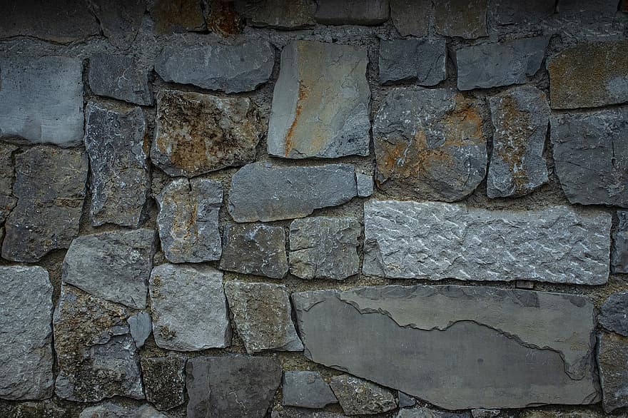 parede, textura, fundo, padronizar, alvenaria, pedras, origens, característica de construção, velho, rude, material de pedra