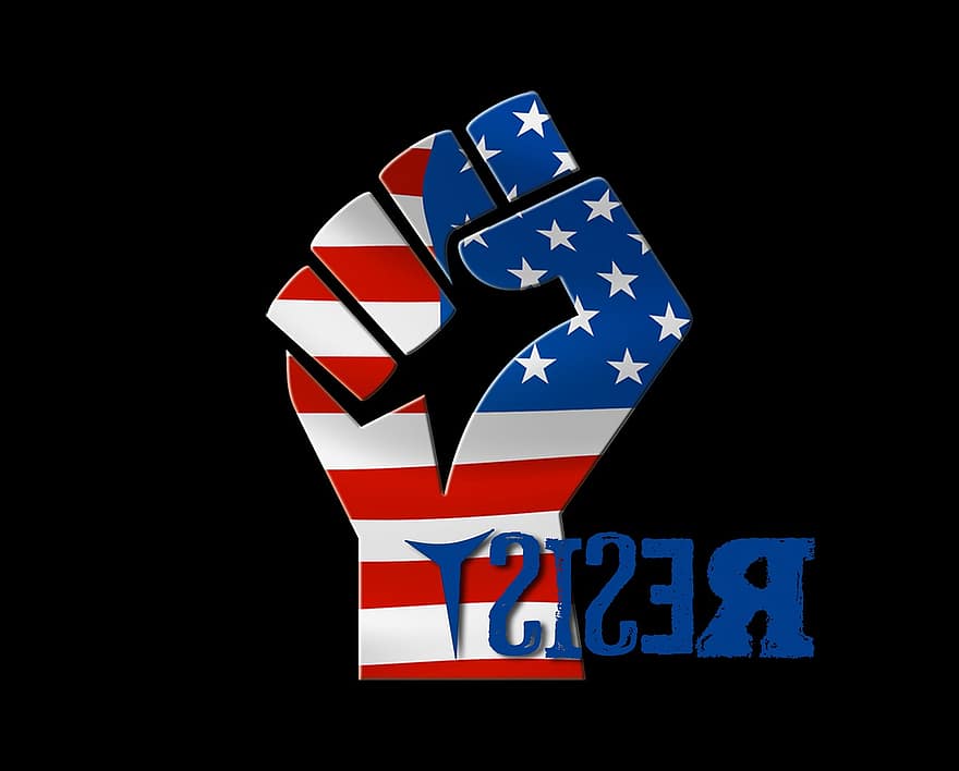 ατού, Ντόναλντ Τραμπ, αντιστέκομαι, αντίσταση, Μάρτιος, κατά, δικαιώματα, ΗΠΑ, σημαία, Αμερικανός, διαμαρτυρία