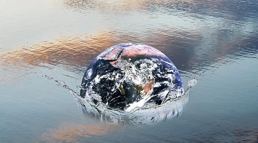 Tapete, Wasser, Erde, Symbol, Globus