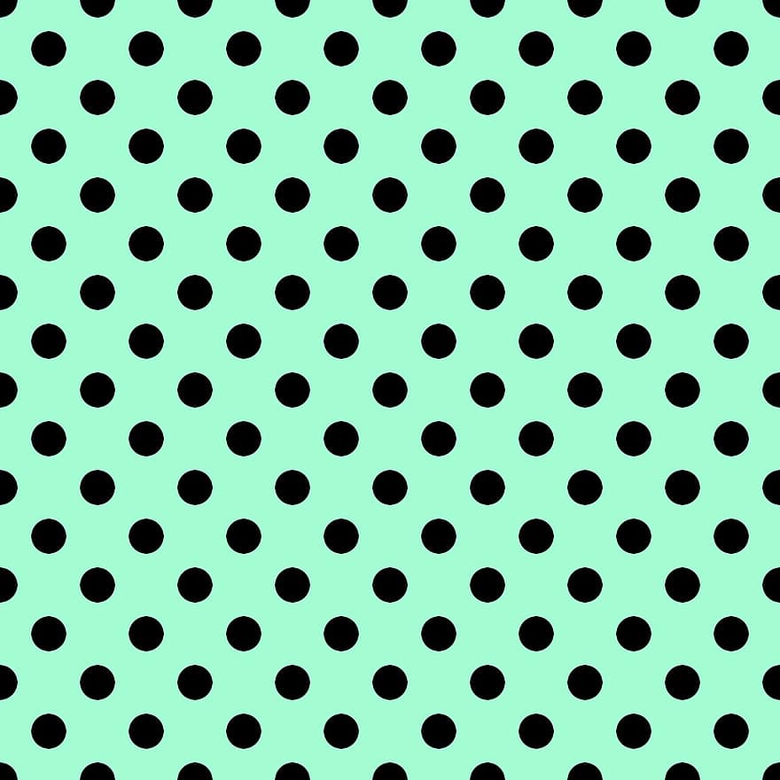 Polka prik, mønster, grøn, mynte, sort, scrapbog, baggrund, baggrunde, abstrakt, kulisse, cirkel