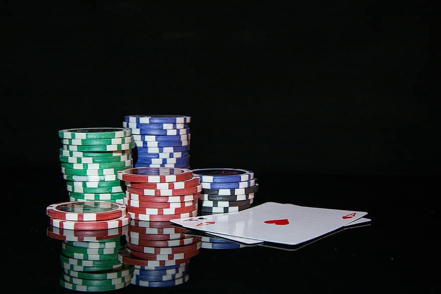 kasino, hasardspel, spel, ess, missbruk, slå vad, blackjack, kort, pommes frites, konkurrens, tärningar
