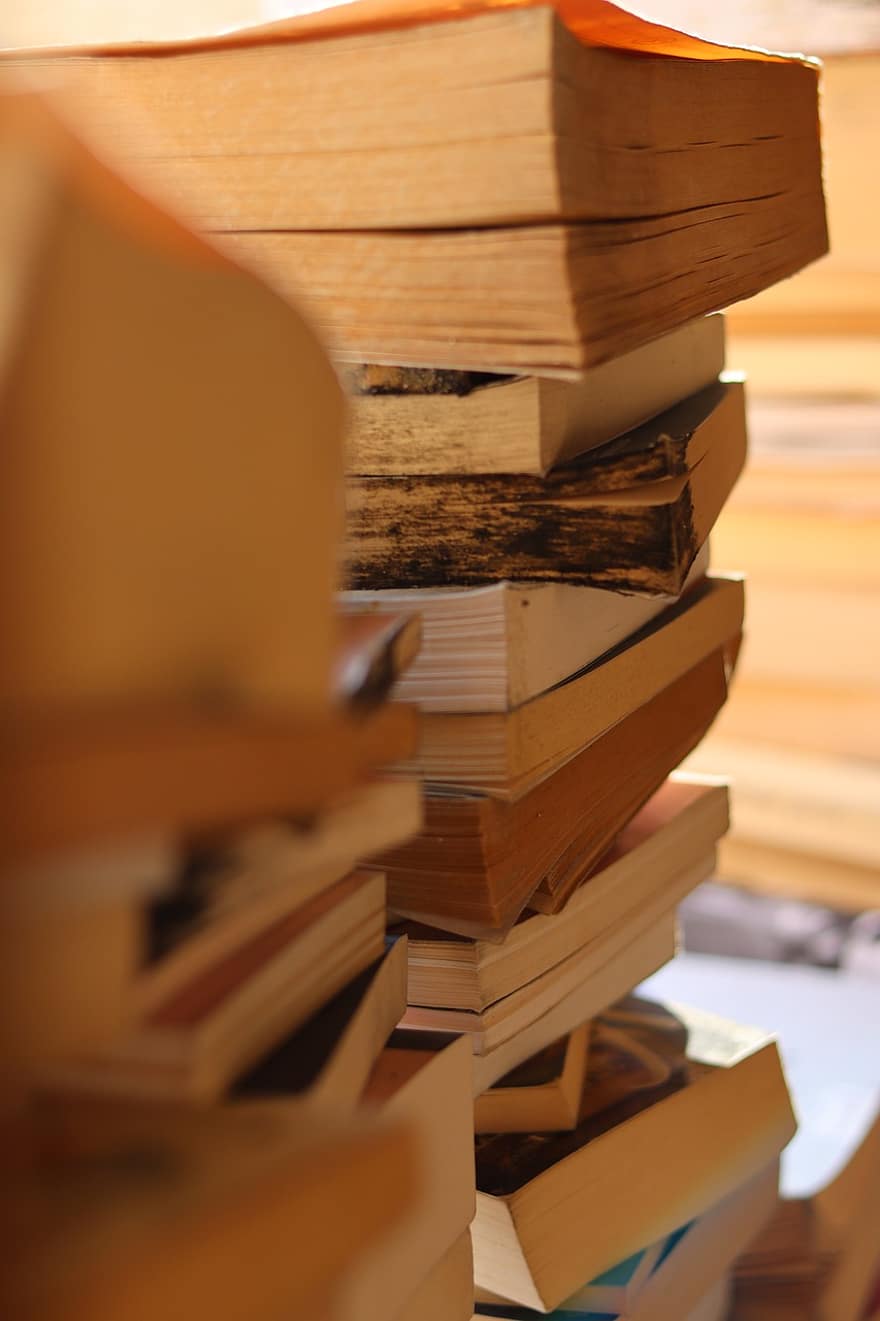 livros, pilha, ler, livros velhos, livro, literatura, Educação, Aprendendo, biblioteca, velho, monte