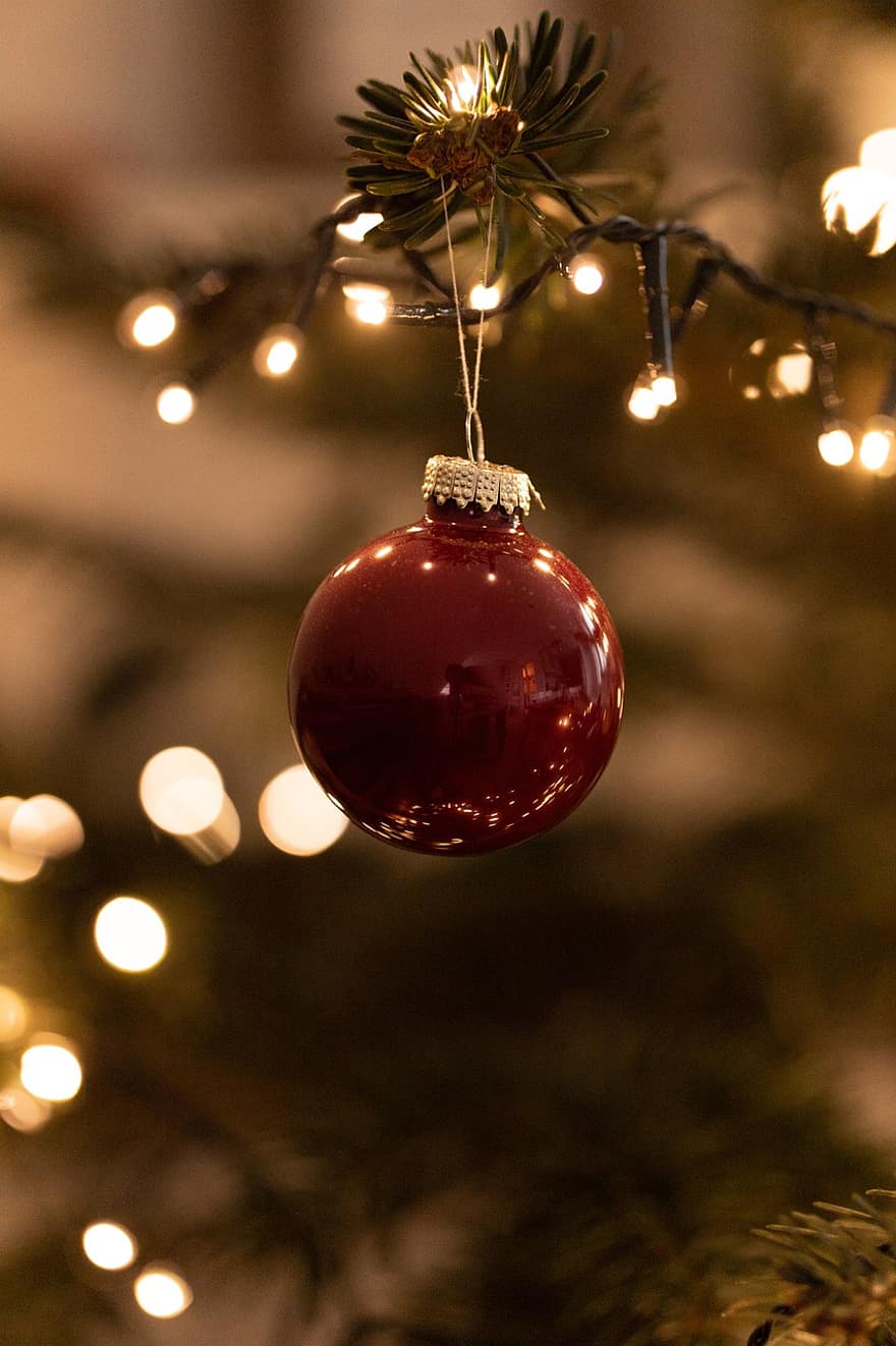 ornament, decoració, Nadal, festa, temporada, bauble, festiu