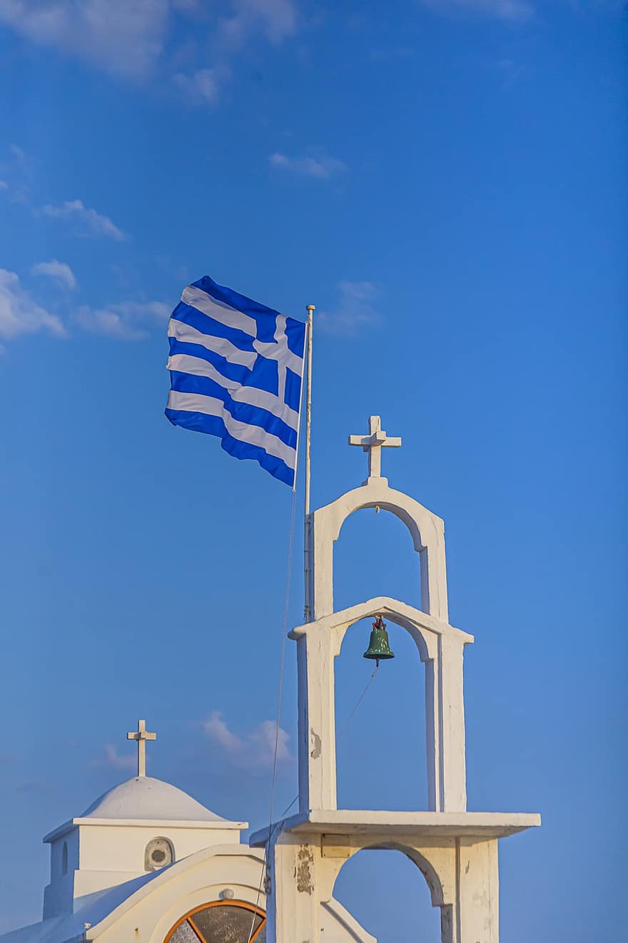 bandera, Església, cel, timbre, creu, ortodoxa