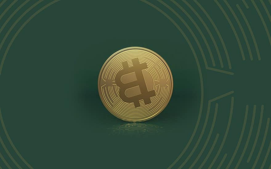 Bitcoin, криптовалюта, крипто-, blockchain, сеть, монета, валюта, вглядываться, виртуальный, цифровой, золотой