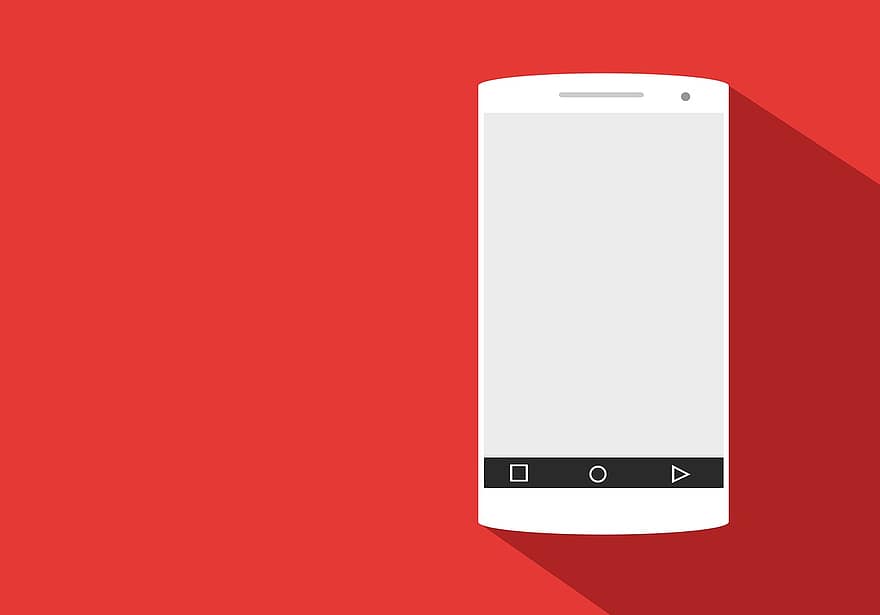 Mobile, App, App Screen, Smartphone, Mobile App, Device Art, Screen, Display, Android, Red Phone, Red Art