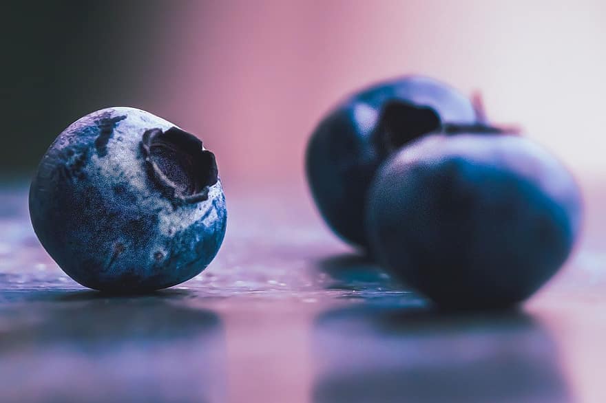 blueberries, berries, fruits, fruit, blueberry, close-up, blue, food, freshness, ripe, nature