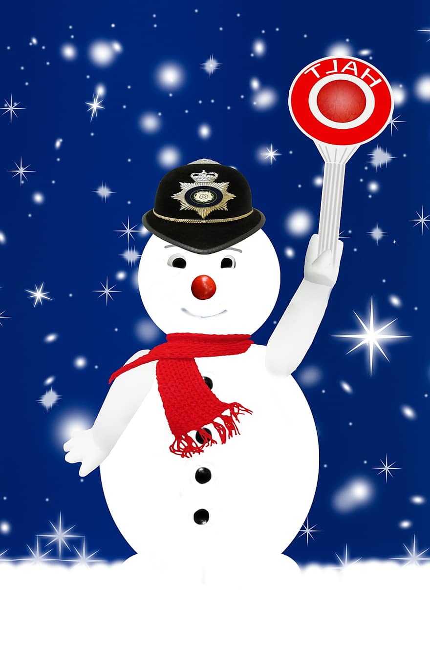 Снеговик, новогодний фон, рождество, Рождественская открытка, зима, снег, иллюстрация, праздник, время года, вектор, юмор