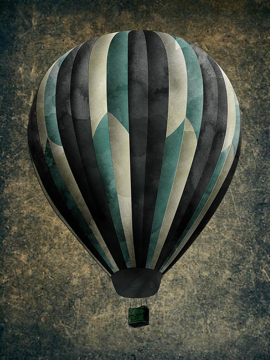 ballong, färgrik, flygande, Färg, stiga, kör, varm luft, luftballong, luftballongtur