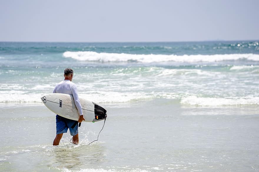 ocean, mare, surfer, valuri, vară, plajă, surf, apă, surfing, călătorie, concediu de odihna