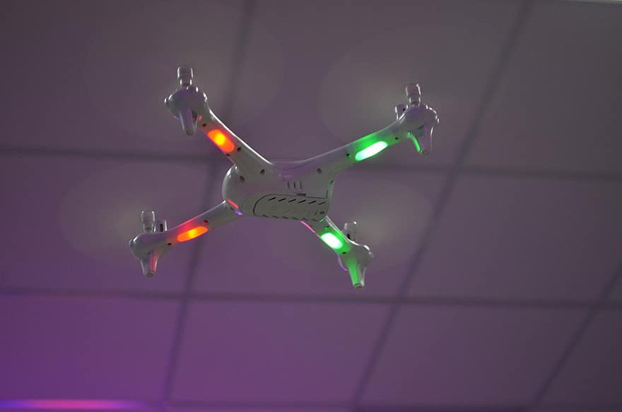 drone, flygning, teknologi, leketøy, propell, baklys