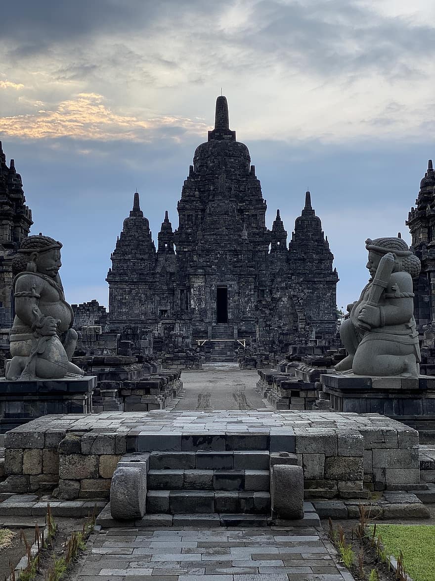 prambanan-temppeli, hindu temppeli, Indonesia, temppeli, Prambanan, Yogyakarta, Jaava, hindulaisuus, historiallinen, maailmanperintö, kuuluisa paikka