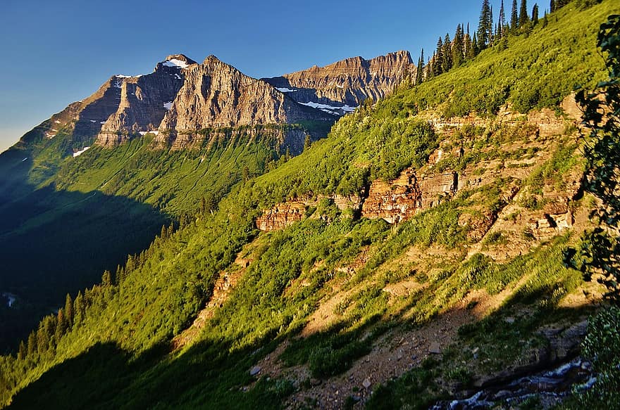 albero, paesaggio, natura, cielo, Montana, Stati Uniti d'America, turismo, escursioni a piedi, montagna, colorato, andando alla strada del sole
