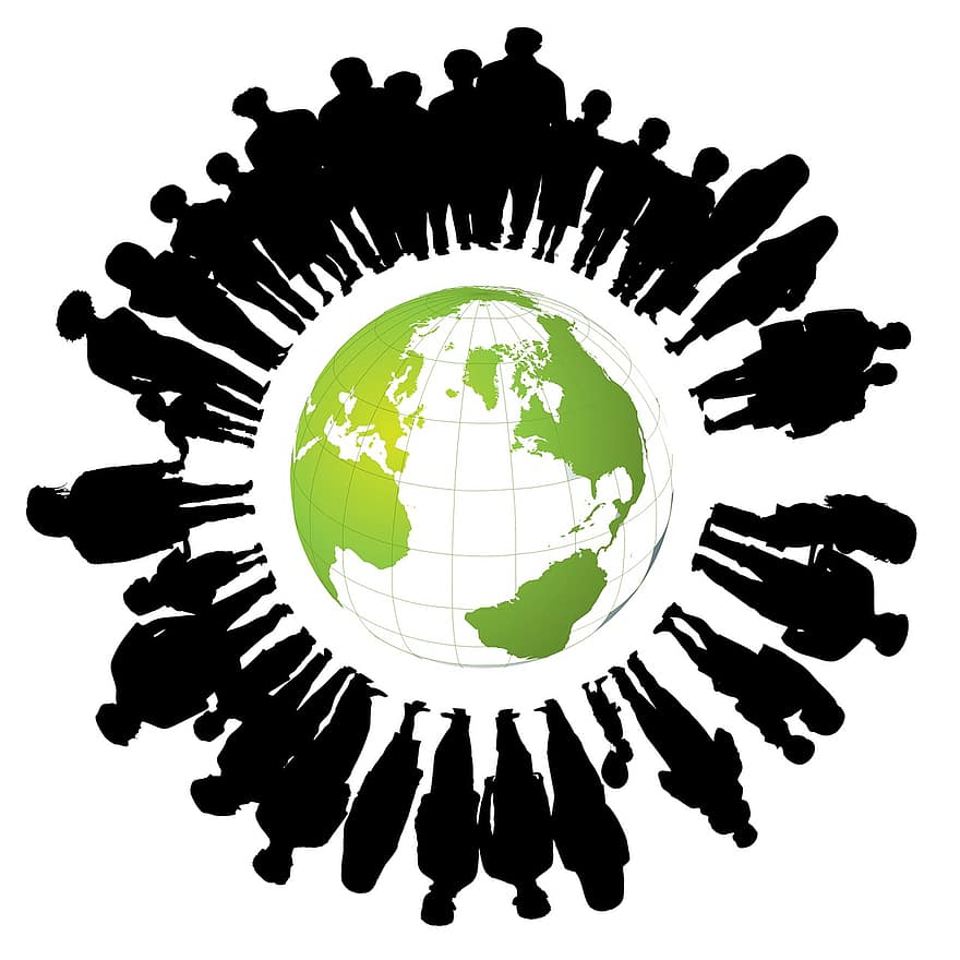 व्यक्ति, छाया, मानव, छाया नाटक, ग्लोब, वैश्विक, भूमंडलीकरण, अंतरराष्ट्रीय, समूह, जिला, सामूहिक